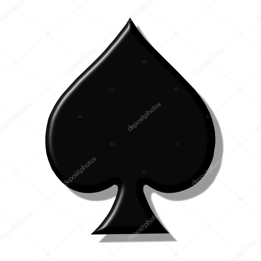 Playing Card Symbol Spades — Stock Photo © pdesign 1828756