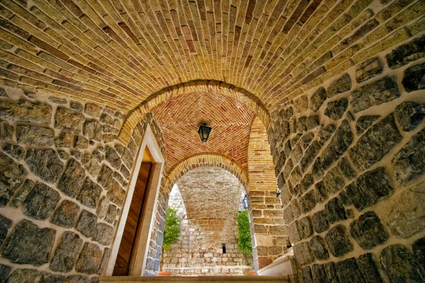 Arches in Old town, Budva Montenegro
