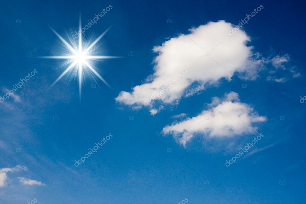 Blue Sun Rays
