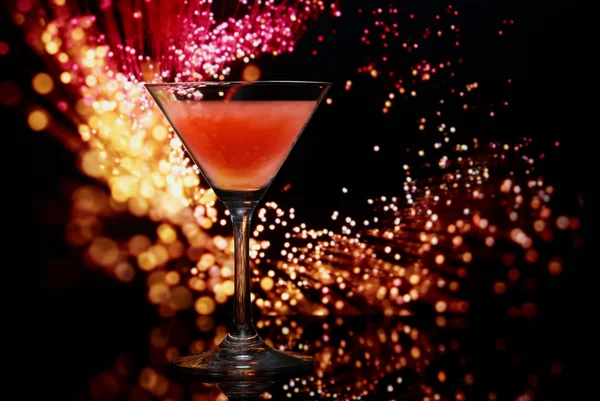 Cocktail on an abstract background