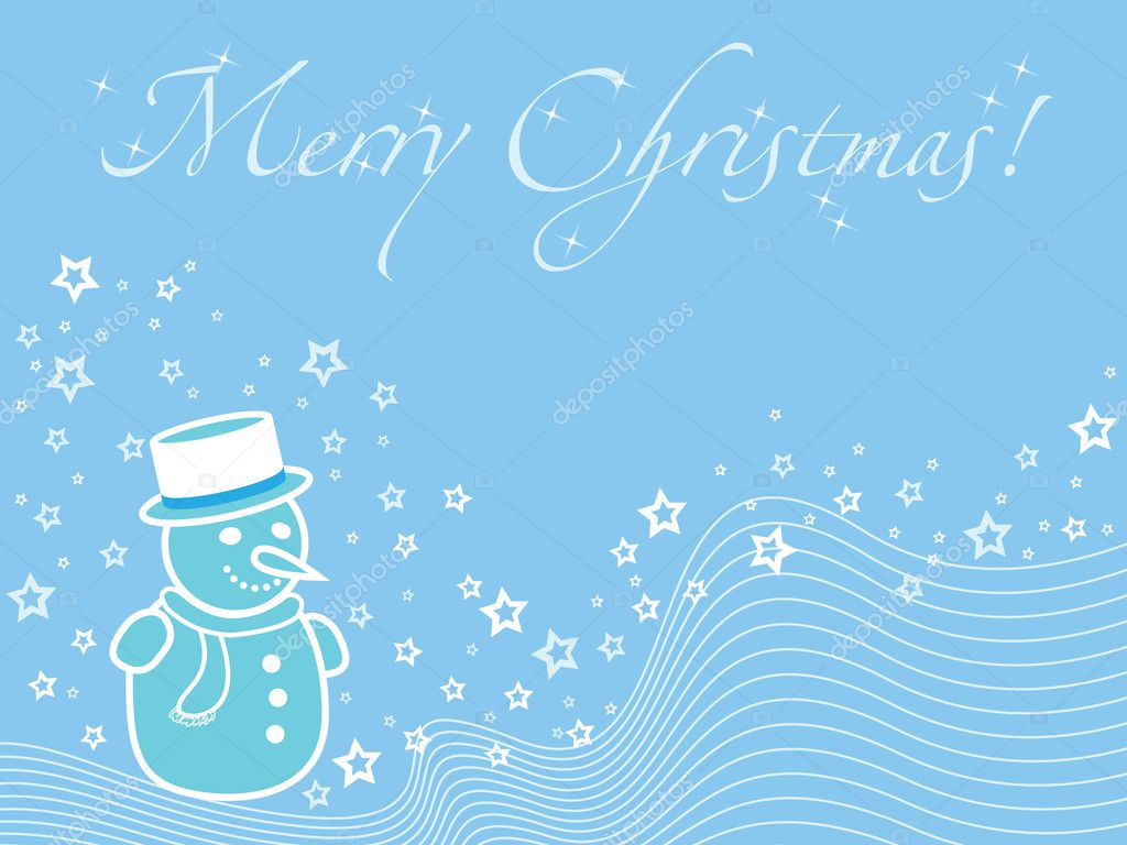 Christmas Background Snowman