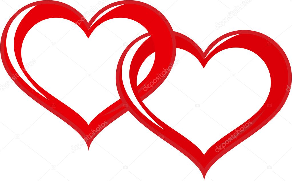 free linked hearts clip art - photo #37