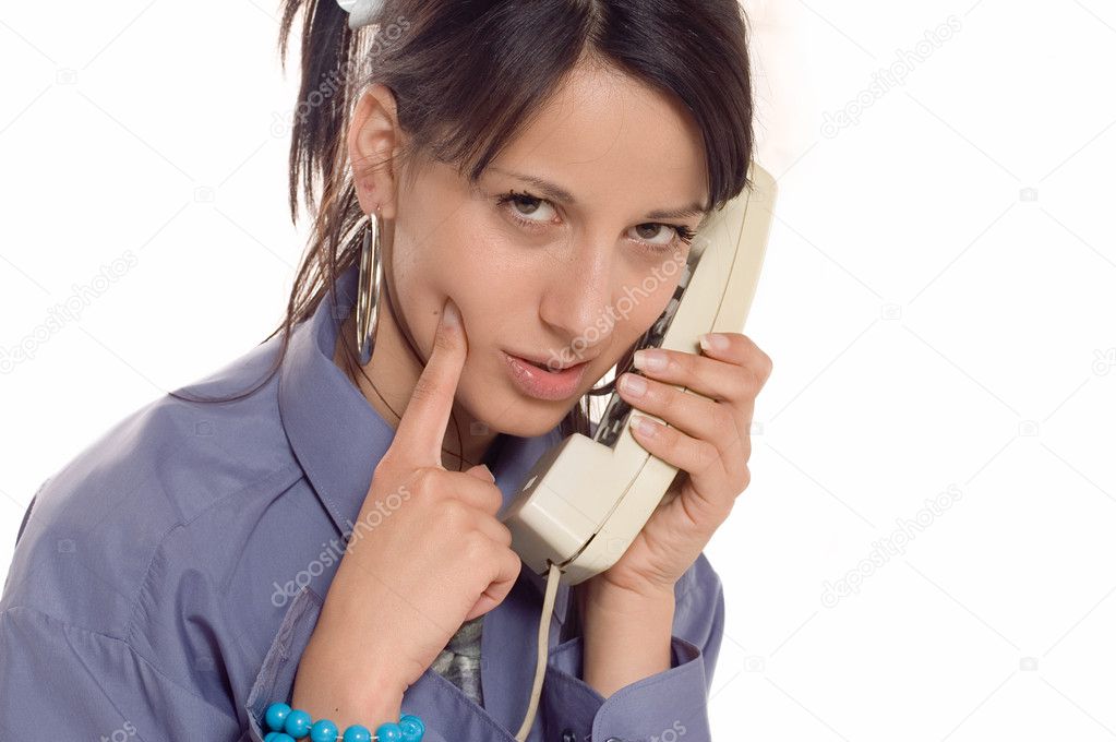 Woman Using Phone