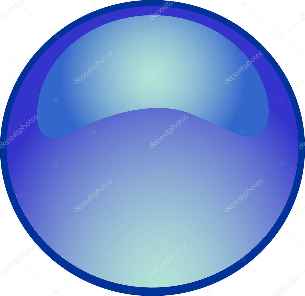 Blank Blue Button