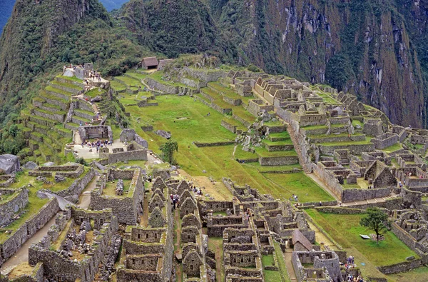 View of the ruins at Machu Picchu, Peru