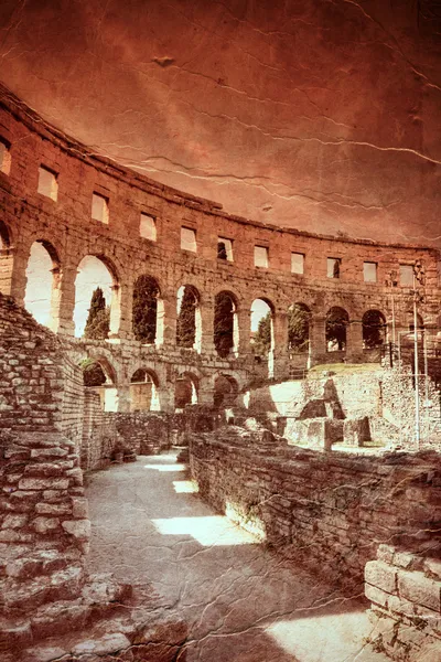 ancient arena in pula