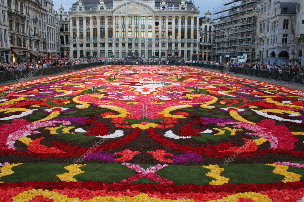 flower carpet brussels