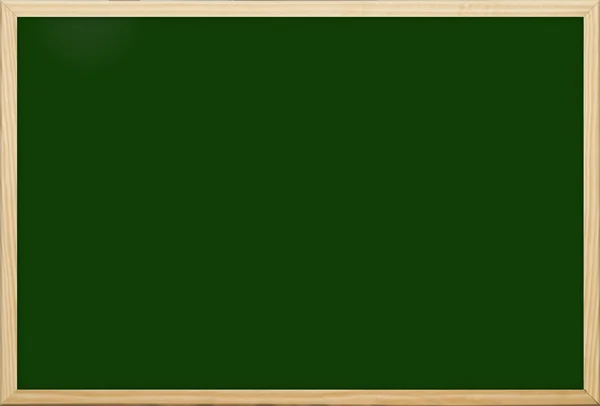 Blank green chalkboard in wooden frame