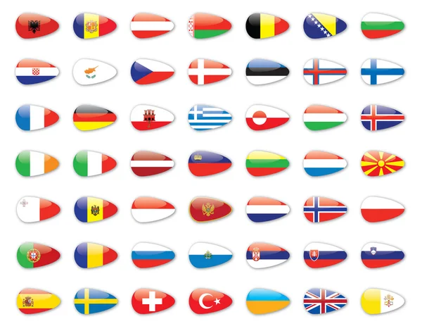 All europe country flags