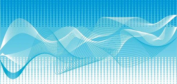Vector blue waves background