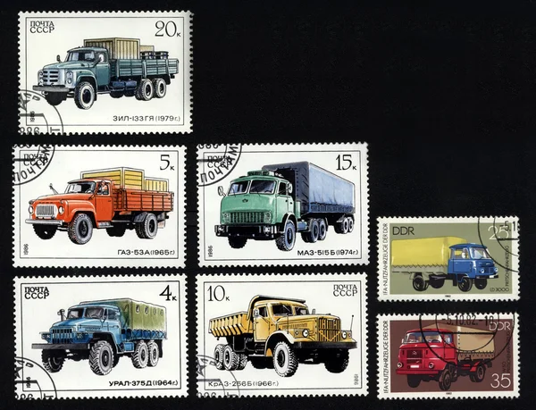 Post stamps with diesel/fuel heavy cargo