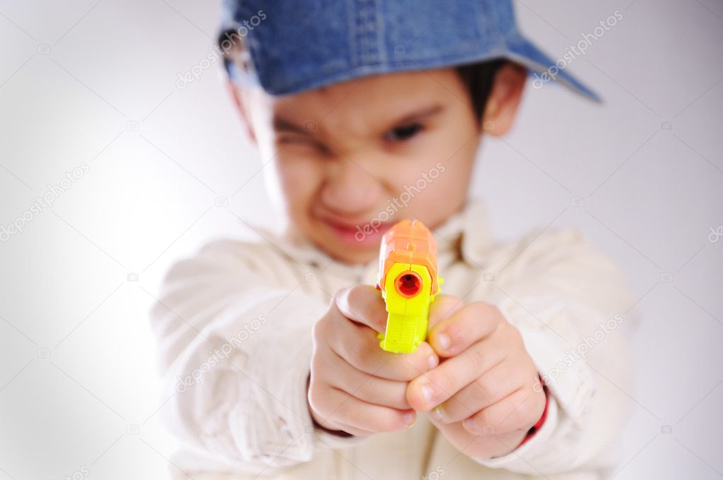 boy and gun