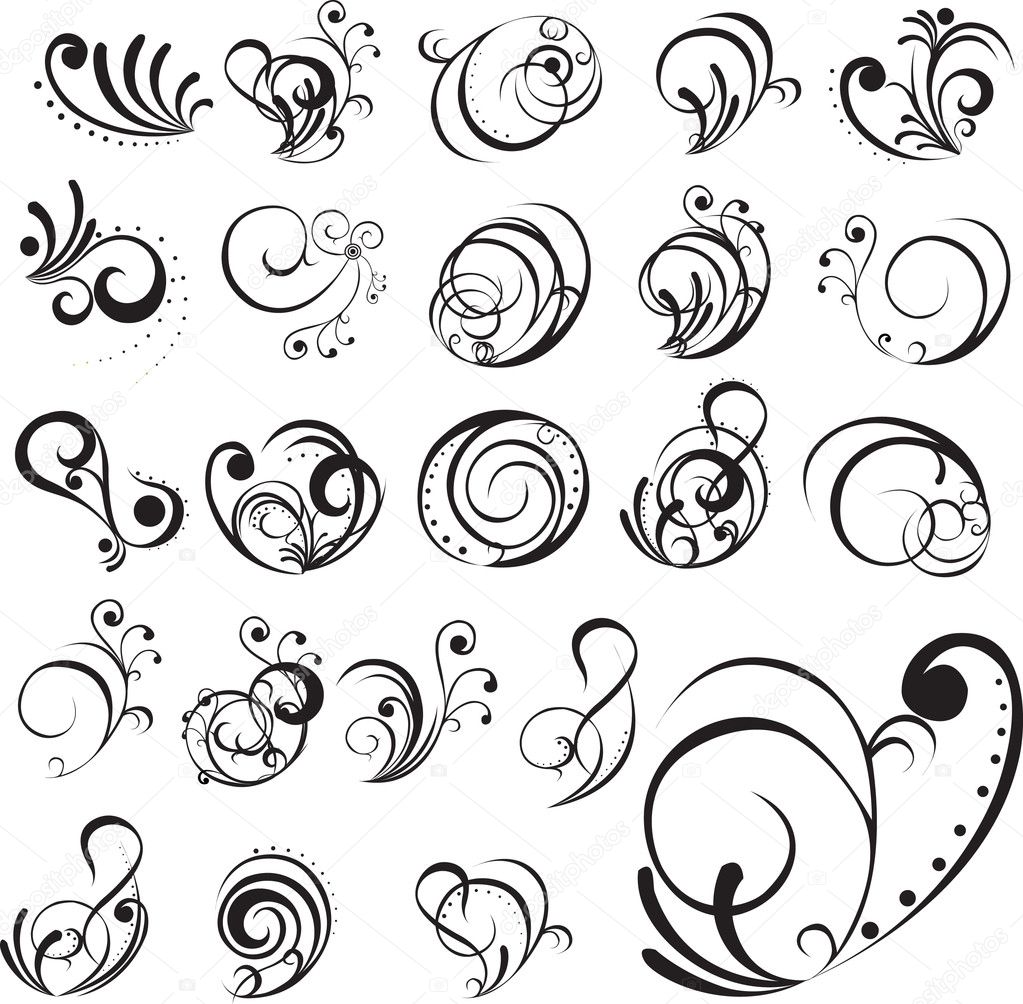 Abstract Swirl Tattoo
