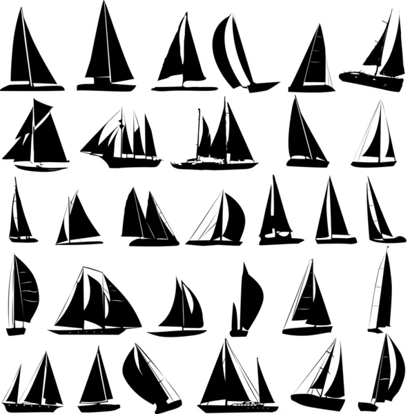 Sailboats Silhouette