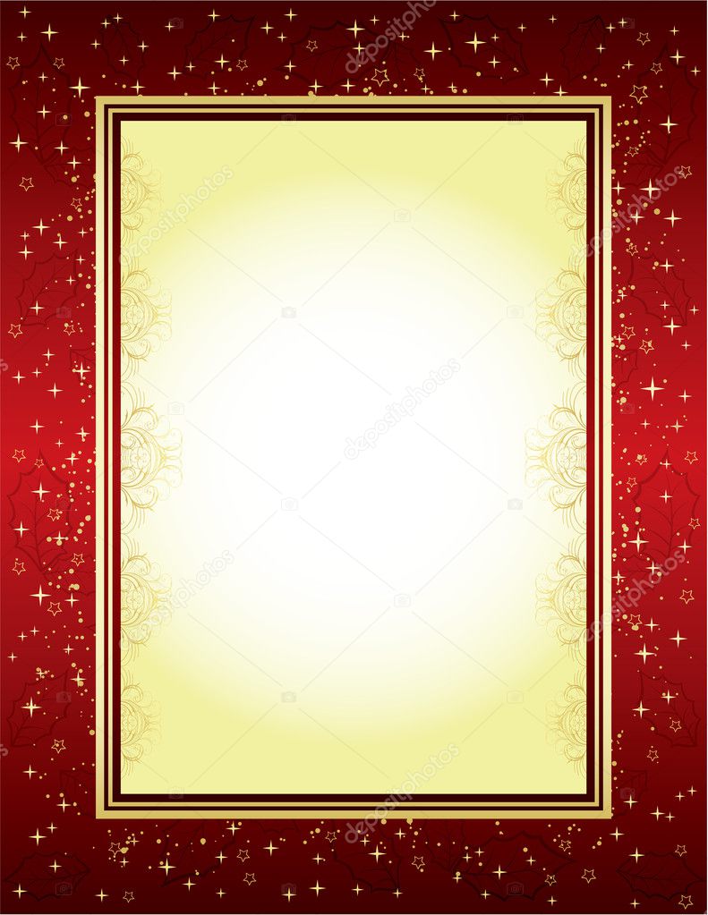 Red and gold frame — Stock Vector © almoni 1948928