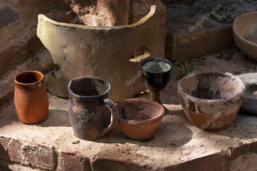 Abstract Clay Pots