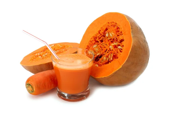 Carrot and pumpkin vegetable juice