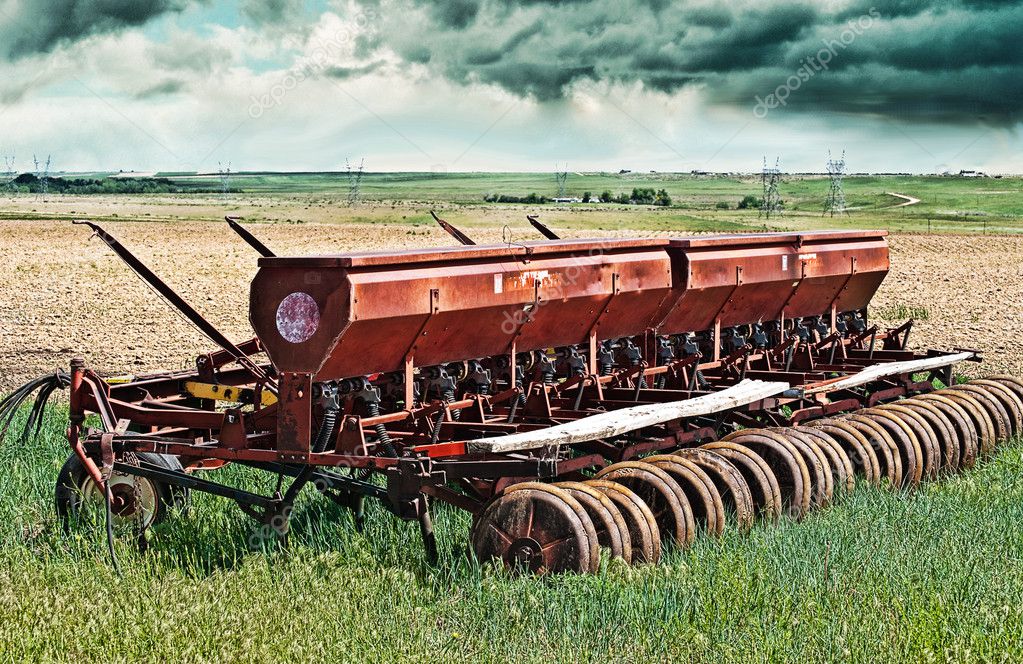 Seed drill after planting — Stock Photo © rcarner 1987260
