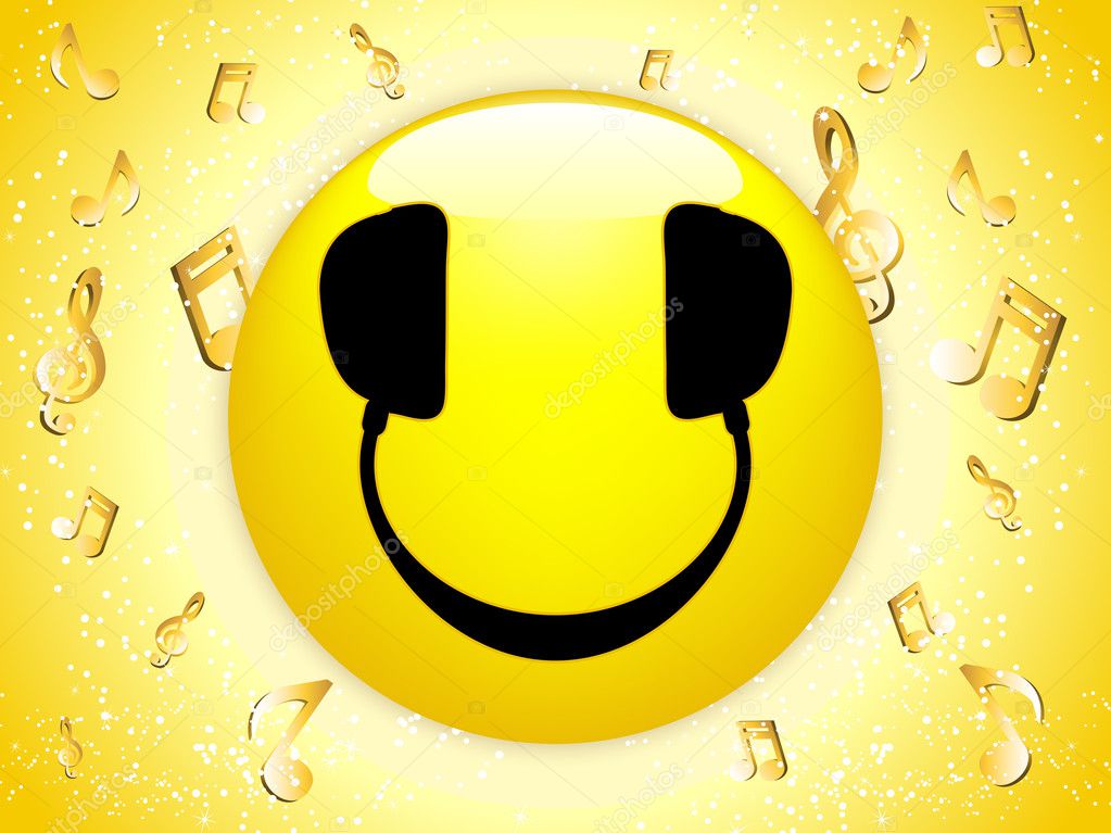 smiley background. Smiley DJ Background
