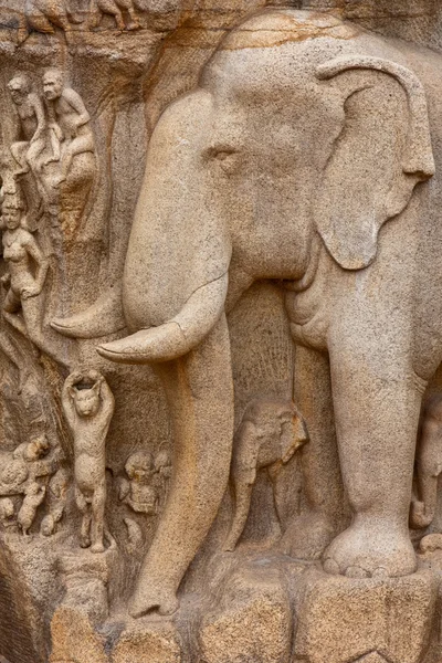 Arjuna's Penance Detail