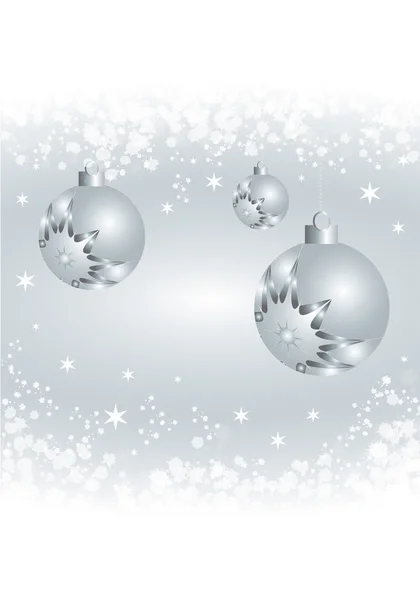 Silver balls in the snow