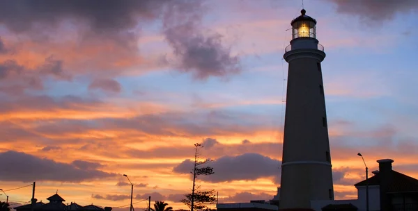 Lighthouse of Punta Del Este at dusk