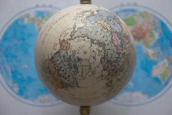 Globe and world map
