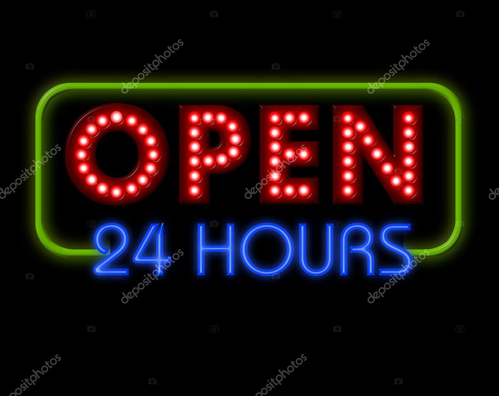 open 24 hrs