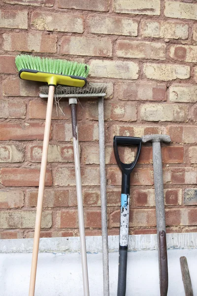 garden tools vector. Stock Photo: Old garden tools