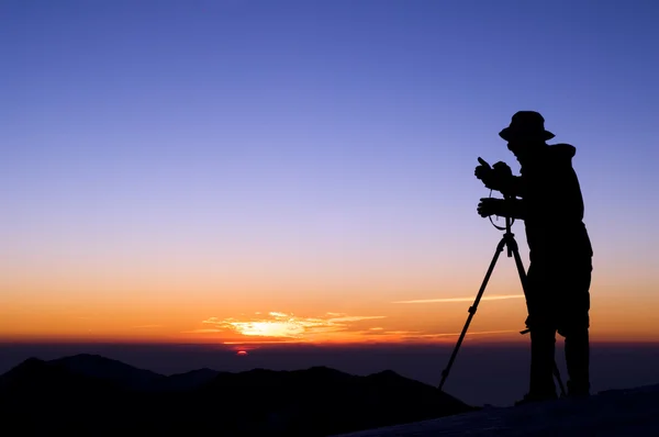 Outdoor photographer silhouette
