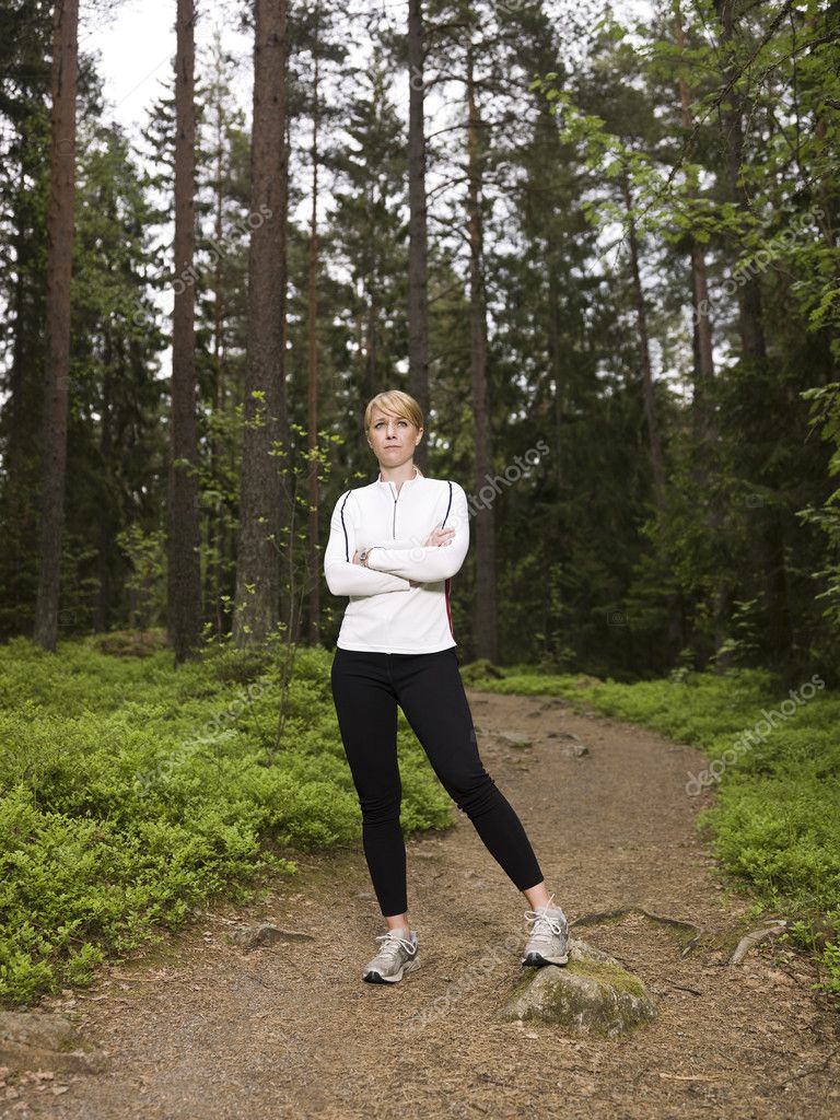 Woman In Woods