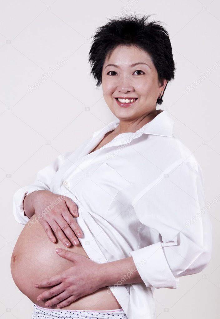 Sexy pregnant asian women