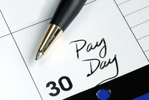 Today is the pay day of the month