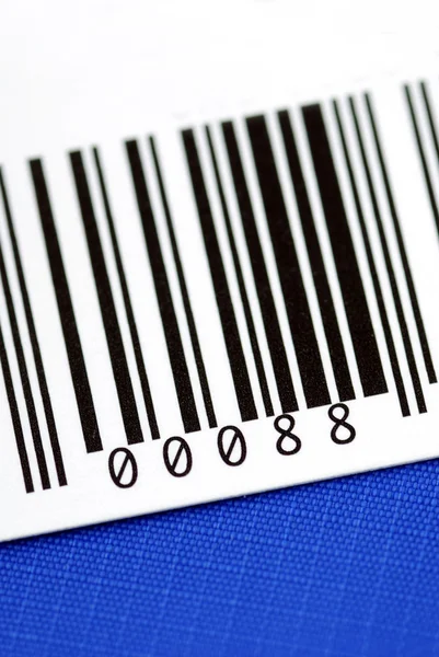 Close up view of the bar code
