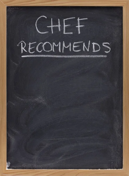 Chef recommends advertisement