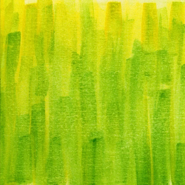 Green and yellow grunge painted paper