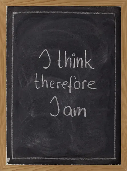 I think, therefore I am