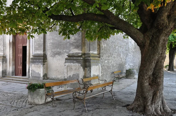 Old church benches