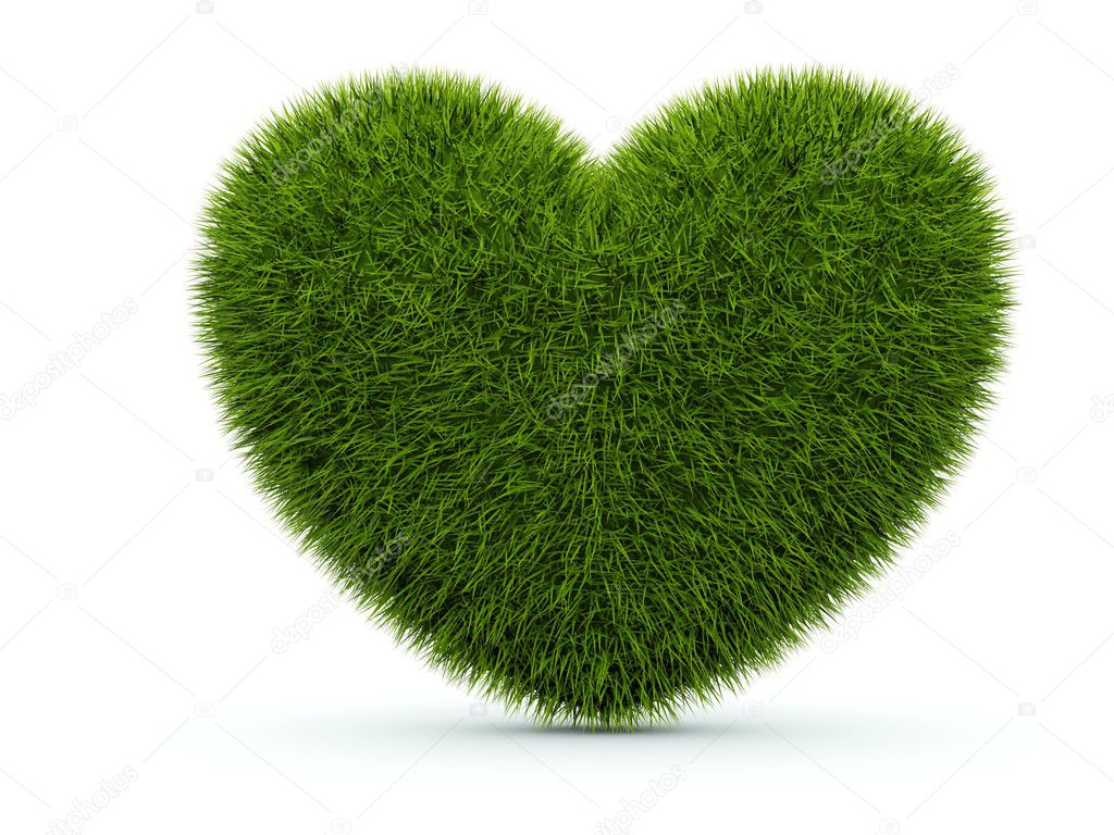 heart in grass