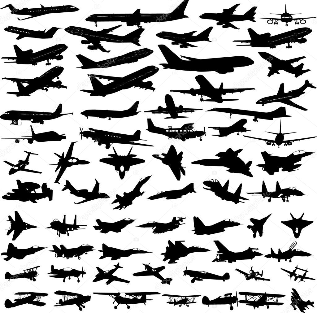 Airplane Vector Image