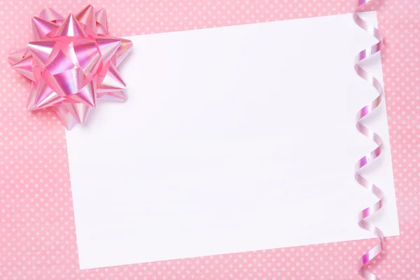 Blank party invite or gift tag
