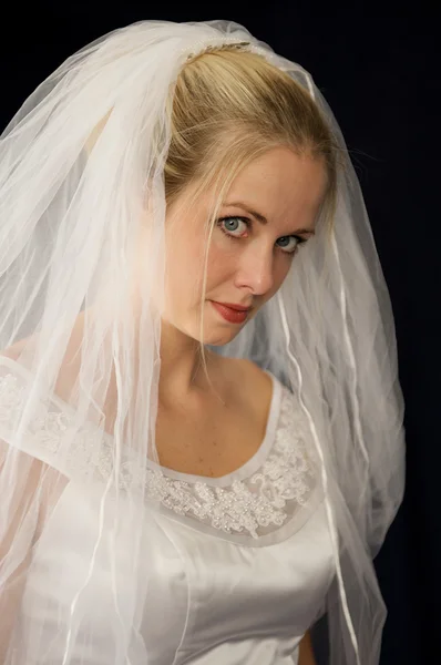 Beautiful blonde bride by Marlene Frazier Stock Photo Editorial Use Only