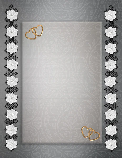 Her wedding invitation features thick light blue swirls with gray text and a