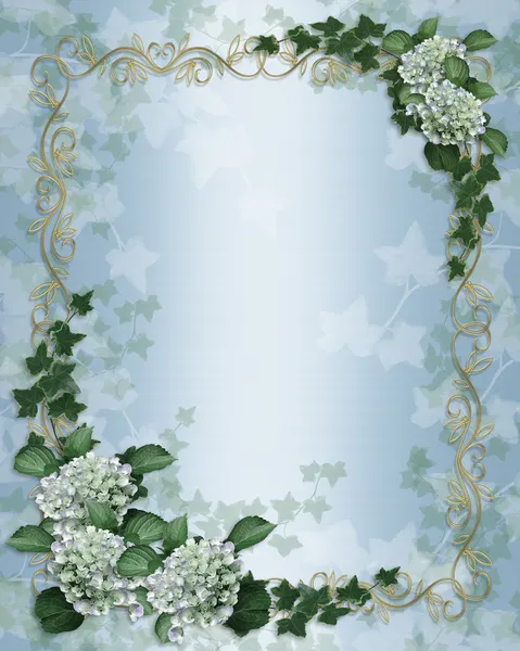 Wedding invitation Ivy floral border by Irisangel Stock Photo