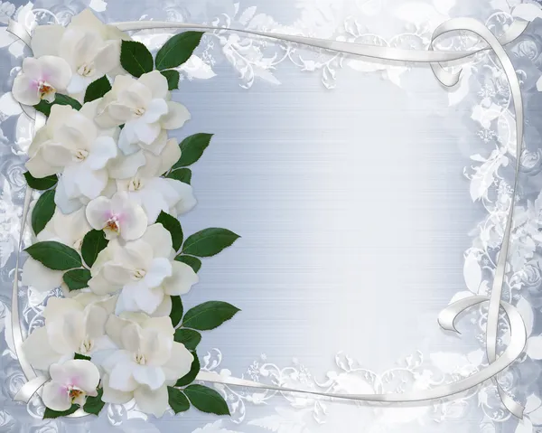 Wedding Invitation border Gardenias by Irisangel Stock Photo