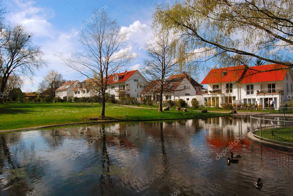 Beautiful park in StuttgartKornwestheim — Stock Photo © begepotam 2069962