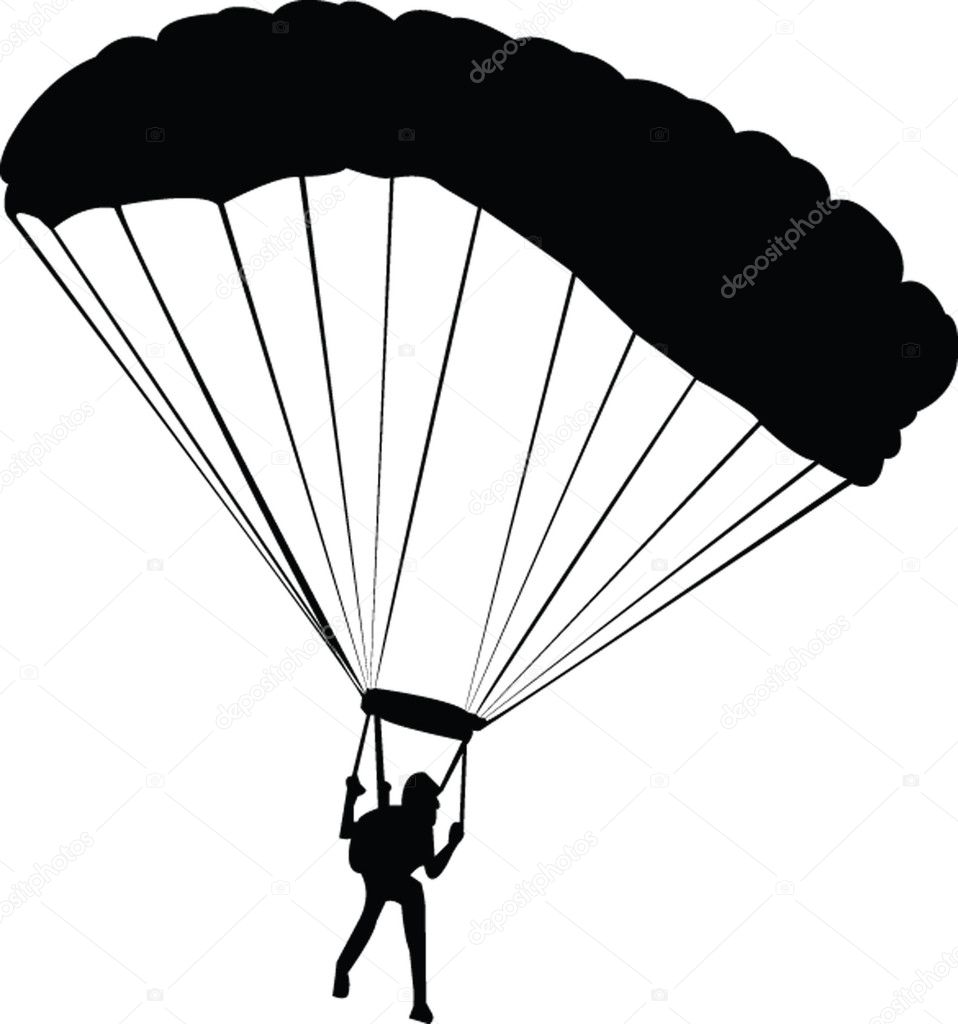 parachute silhouette