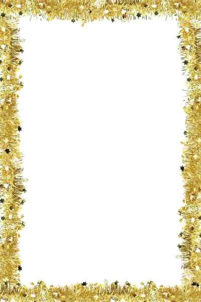 Gold tinsel, isolated. — Stock Photo © cs-333 #2250588