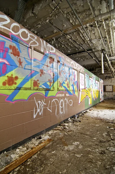 Graffiti Covered Wall — Stock Photo #2121659