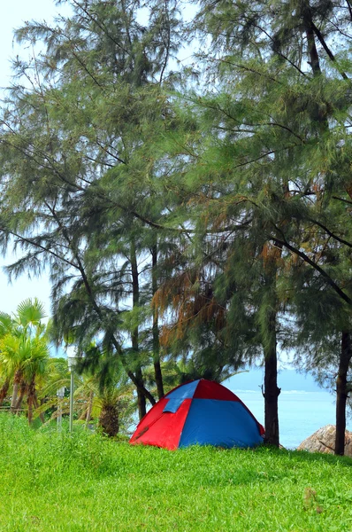 Tent on seaside